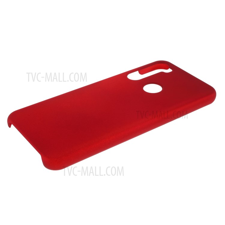 Rubberized Hard Plastic Protector Cover for Xiaomi Redmi Note 8T - Red-4