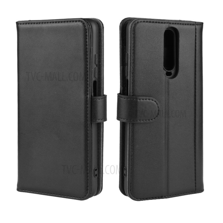 Split Leather Protection Casing with Stand Wallet for Xiaomi Redmi K30 - Black-2