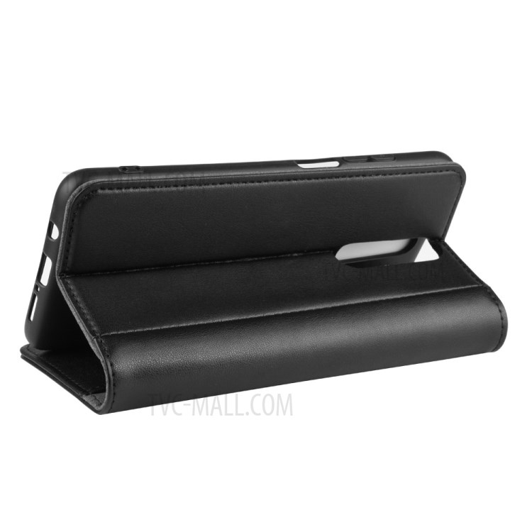 Split Leather Protection Casing with Stand Wallet for Xiaomi Redmi K30 - Black-7