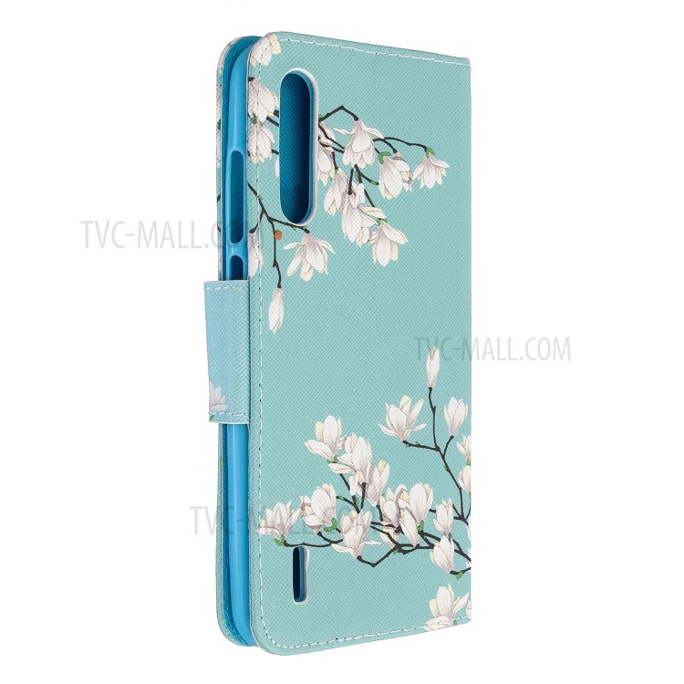 Pattern Printing Flip Leather Wallet Stand Phone Cover for Xiaomi Mi CC9e/Mi A3 - Flower Branches-4