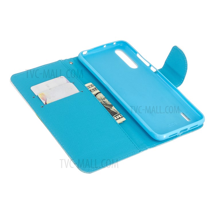 Pattern Printing Flip Leather Wallet Stand Phone Cover for Xiaomi Mi CC9e/Mi A3 - Flower Branches-5