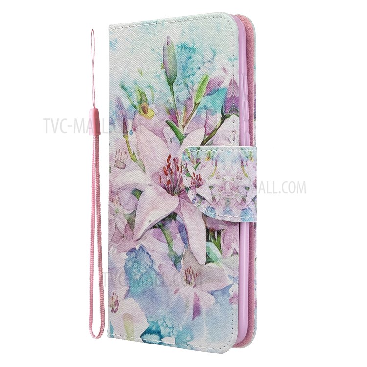 Padrão De Impressão Aleta Carteira De Couro Telefone Estande Caixa Para Xiaomi Redmi Nota 8 Pro - Lírio-3