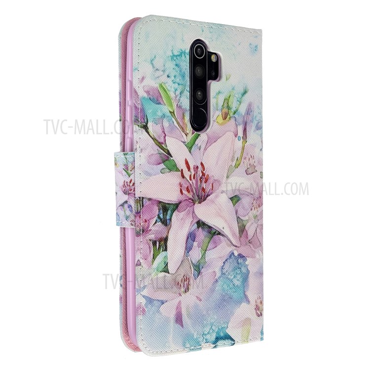 Padrão De Impressão Aleta Carteira De Couro Telefone Estande Caixa Para Xiaomi Redmi Nota 8 Pro - Lírio-4