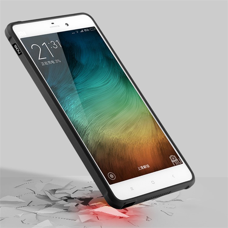 Auspicious Dragon Pattern Drop-proof Imprint TPU Case for Xiaomi Mi Note - Black-2