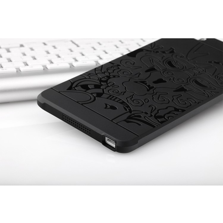 Auspicious Dragon Pattern Drop-proof Imprint TPU Case for Xiaomi Mi Note - Black-9
