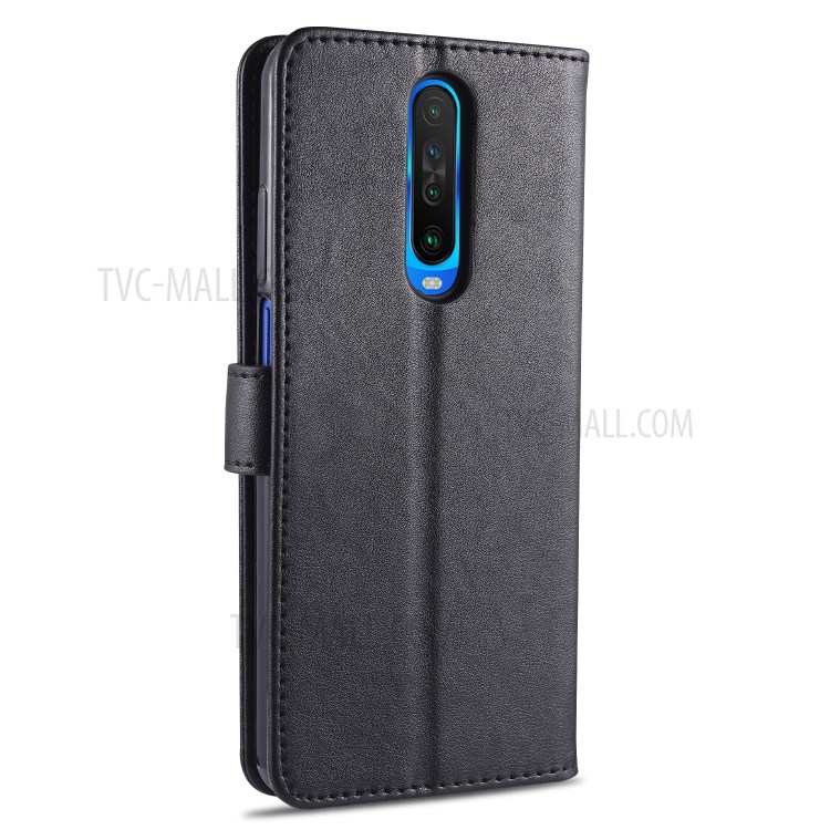 AZNS PU Leather Mobile Phone Cover for Xiaomi Redmi K30/K30 5G - Black-4