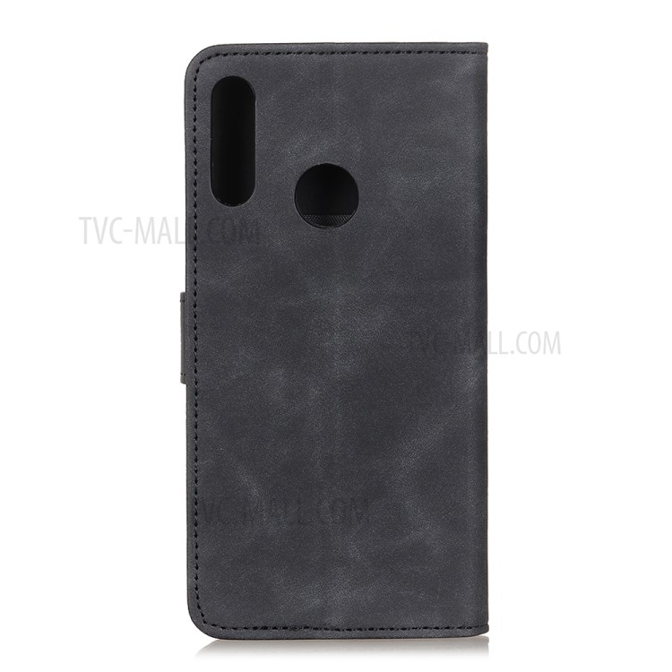 KHAZNEH Vintage Style Leather Wallet Stand Case for Xiaomi Redmi 7 - Black-8