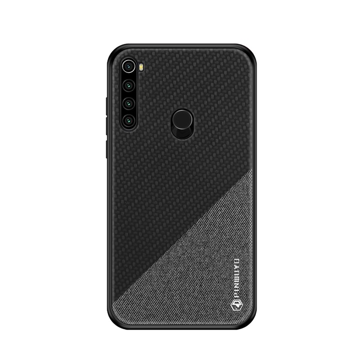 PINWUYO Honor Series PU Leather Coated PC + TPU Combo Case for Xiaomi Redmi Note 8T - Black