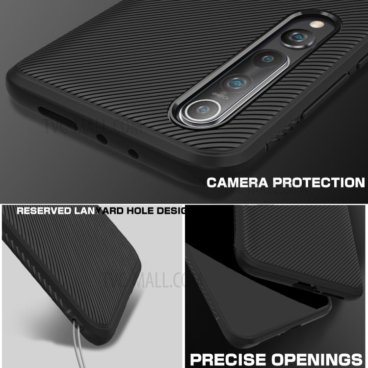 Jazz Series Twill Texture TPU Case for Xiaomi Mi 10 / Mi 10 Pro - Black-4