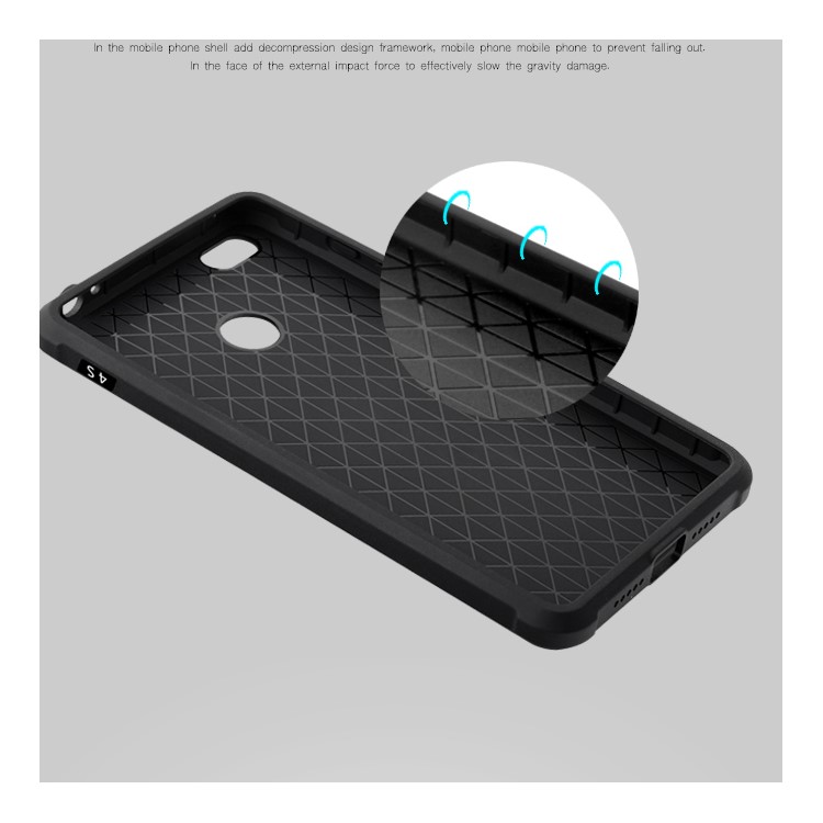 Auspicious Dragon Pattern Drop-proof Imprint TPU Case for Xiaomi Mi 4S - Black-5