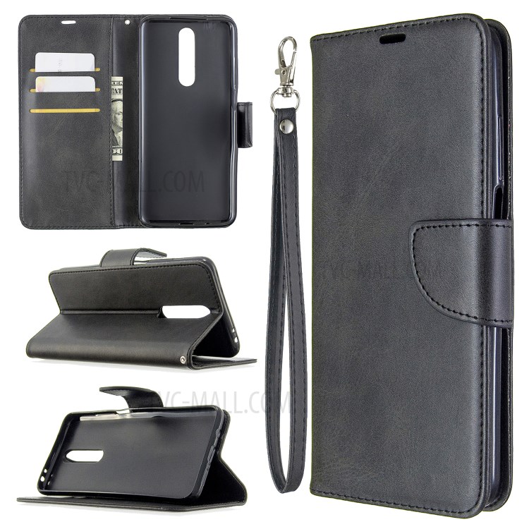 Wallet Stand PU Leather Phone Protection Case for Xiaomi Redmi K30/K30 5G - Black-1