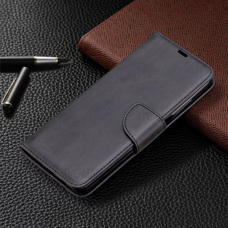 Wallet Stand PU Leather Phone Protection Case for Xiaomi Redmi K30/K30 5G - Black-7