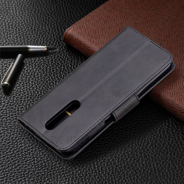 Wallet Stand PU Leather Phone Protection Case for Xiaomi Redmi K30/K30 5G - Black-8