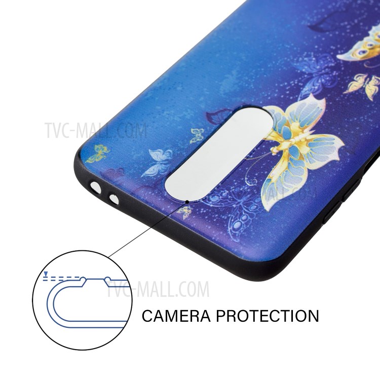 Pattern Printing Embossed TPU Case for Xiaomi Redmi K30 - Butterfly Pattern-4