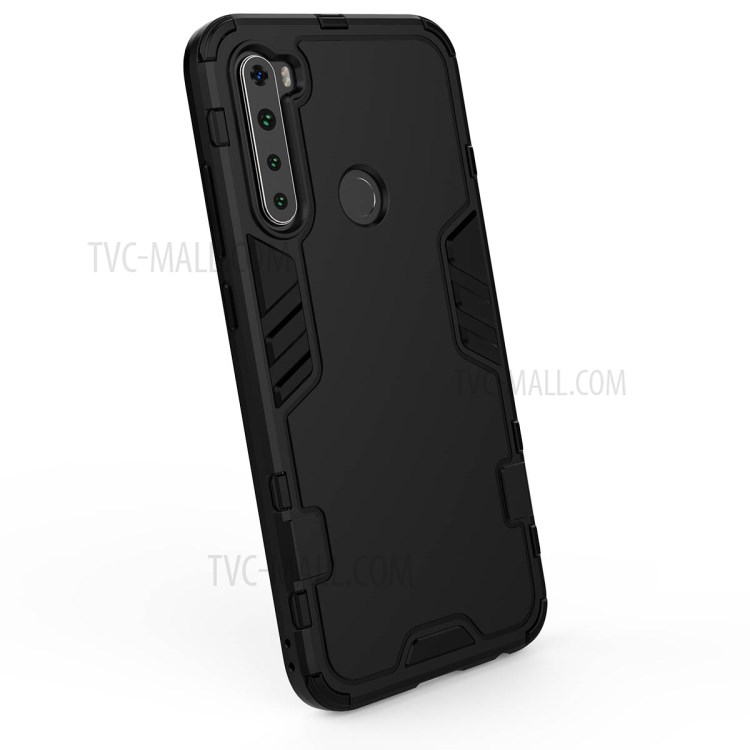 Armoured Style PC TPU Hybrid Protector Cover for Xiaomi Redmi Note 8 - Black-2