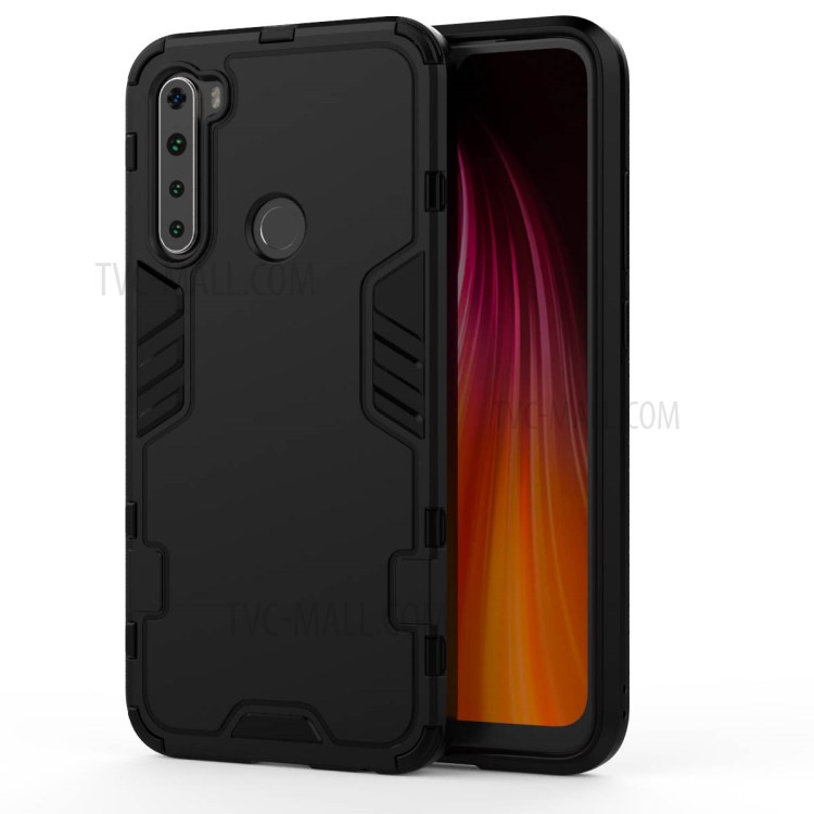 Armoured Style PC TPU Hybrid Protector Cover for Xiaomi Redmi Note 8 - Black-7