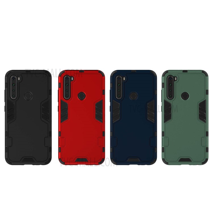 Armoured Style PC TPU Hybrid Protector Cover for Xiaomi Redmi Note 8 - Black-9