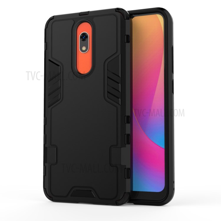 Hybrid PC TPU Armoured Style Shell for Xiaomi Redmi 8A - Black-2