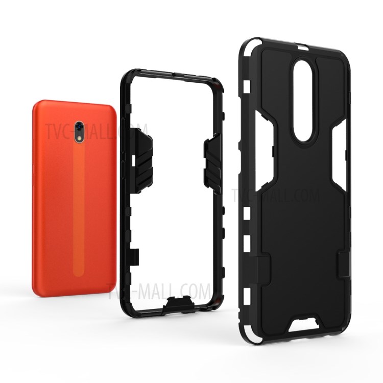 Hybrid PC TPU Armoured Style Shell for Xiaomi Redmi 8A - Black-5