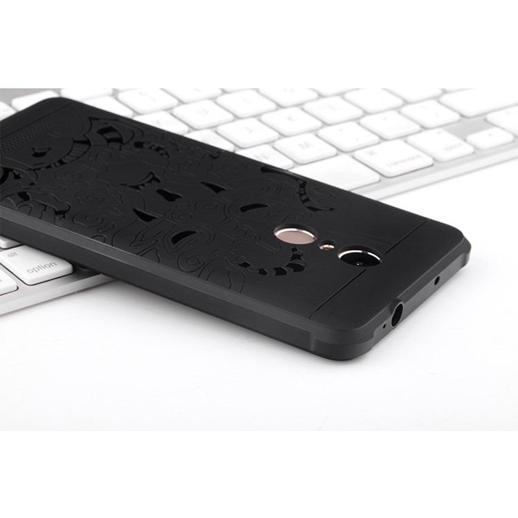 Auspicious Dragon Pattern Drop-proof Imprint TPU Case for Xiaomi Redmi Note 3 / Note 3 Pro - Black-7