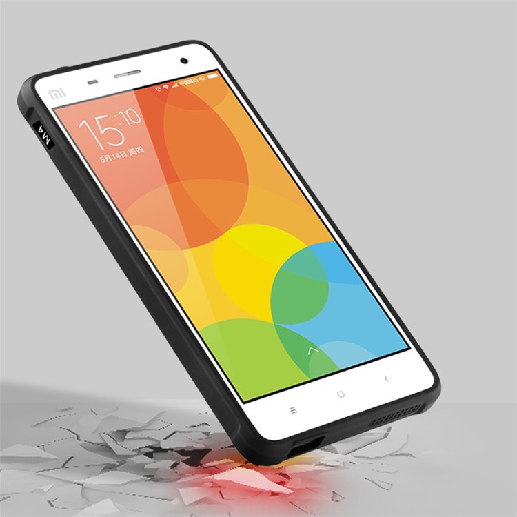 Auspicious Dragon Pattern Drop-proof Imprint TPU Case for Xiaomi Mi 4 - Black-2
