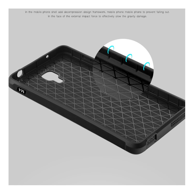 Auspicious Dragon Pattern Drop-proof Imprint TPU Case for Xiaomi Mi 4 - Black-5