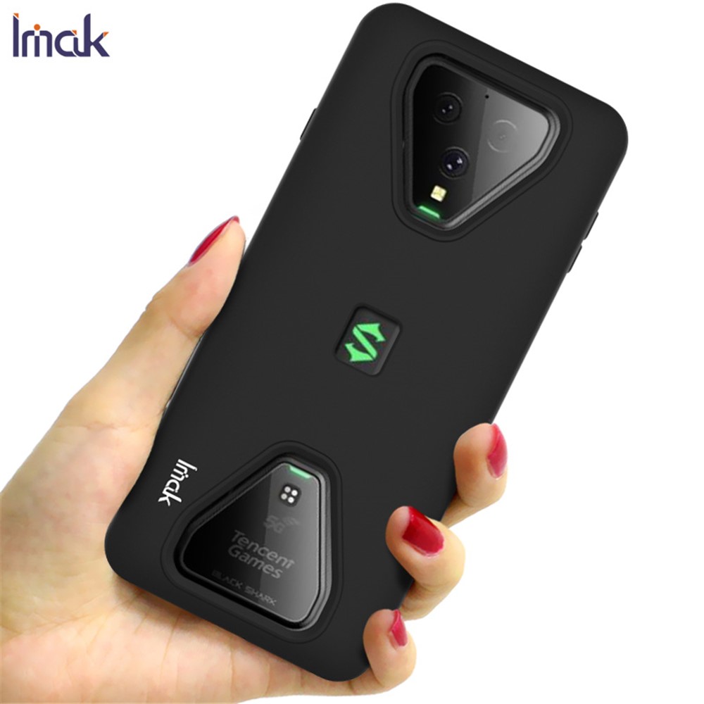 IMAK Uc-1-serie Frosted Tpu-hülle Weichschutzabdeckung Für Xiaomi Black Shark 3 - Schwarz