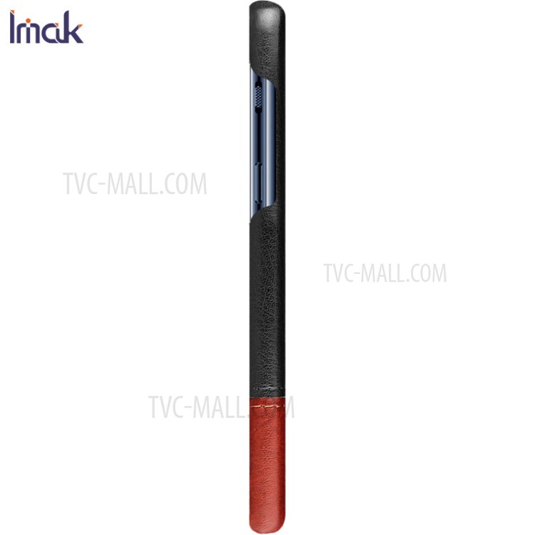 IMAK Ruiyi Serie PU-Leder Beschichtete PC Harter Fall Für Xiaomi Mi 10 / Mi 10 Pro - Schwarz / Braun-5