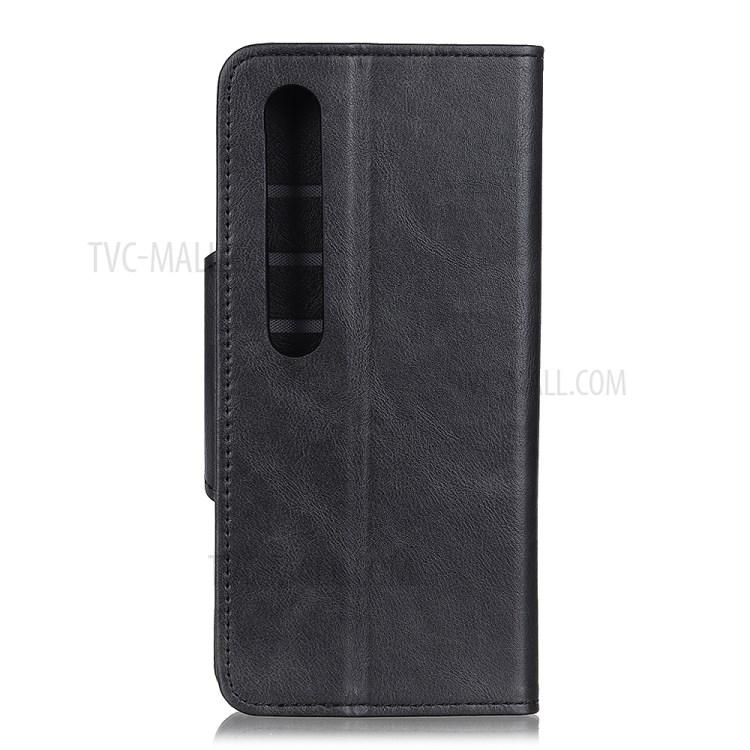 With Wallet Leather Stand Phone Case for Xiaomi Mi 10 - Black-10