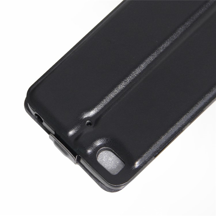 Vertical Flip Case Crazy Horse Leather ID Card/Photo Slot Cover for Xiaomi Mi 5s - Black-3