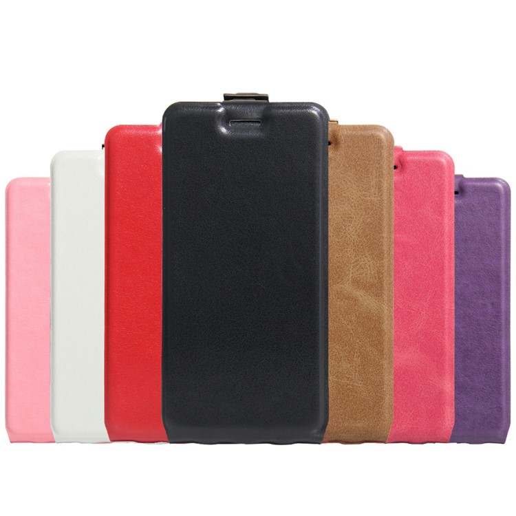 Vertical Flip Case Crazy Horse Leather ID Card/Photo Slot Cover for Xiaomi Mi 5s - Black-6
