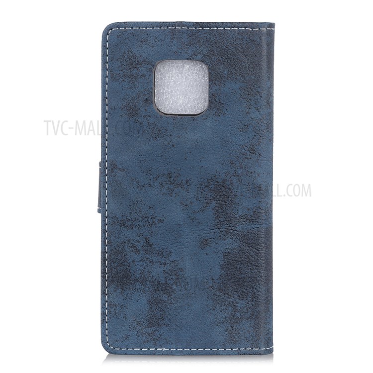 Vintage Leather Wallet Phone Case for Xiaomi Redmi Note 9 Pro/Note 9 Pro Max - Blue-3