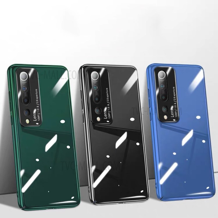 Como Un Espejo Caso Cristal Trasero Híbrido Plástico Templado Superficial Para Xiaomi MI 10 - Negro-6