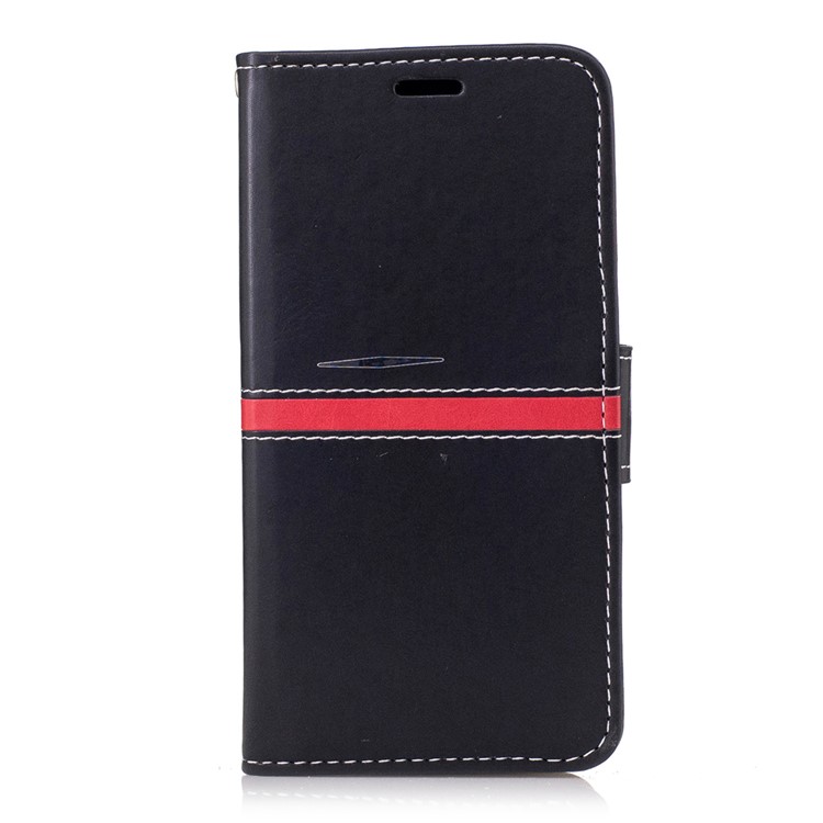 For Xiaomi Redmi 4a Graceful Series Stitching Wallet Leather Stand Phone Case - Black-1