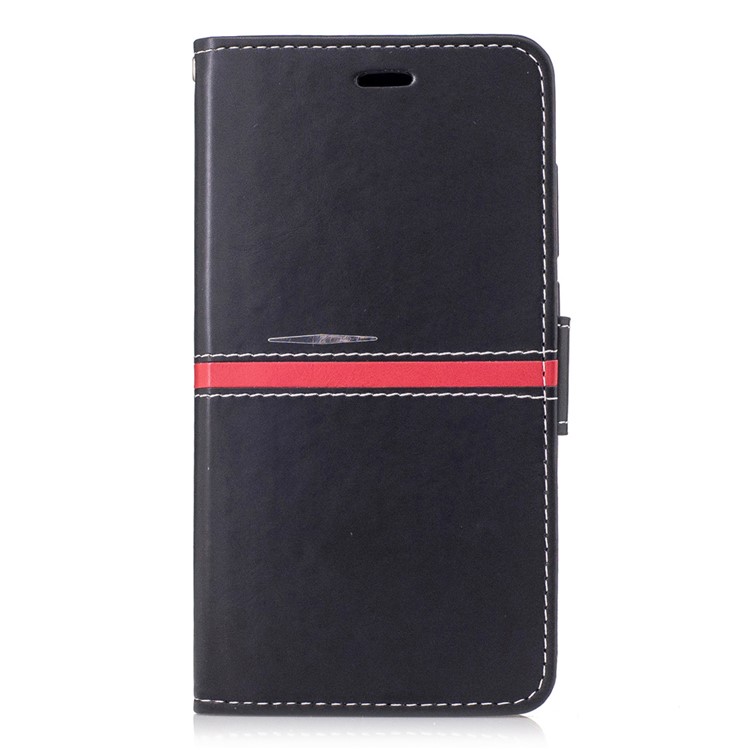 Wallet Leather Stand Phone Accessory for Xiaomi Redmi Note 4 with Lanyard - Black-1