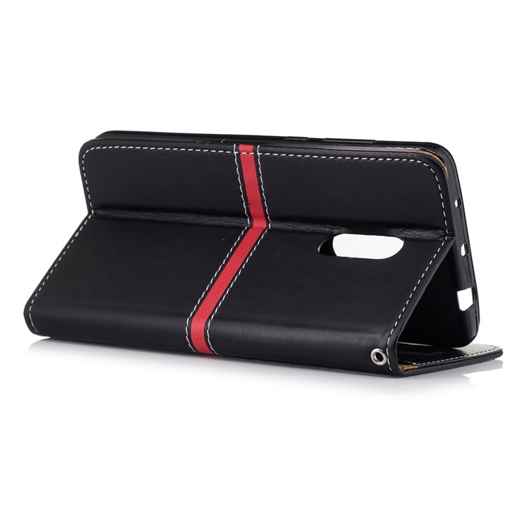 Wallet Leather Stand Phone Accessory for Xiaomi Redmi Note 4 with Lanyard - Black-3