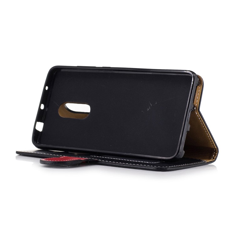 Wallet Leather Stand Phone Accessory for Xiaomi Redmi Note 4 with Lanyard - Black-4
