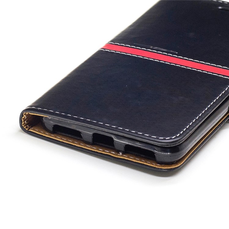 Wallet Leather Stand Phone Accessory for Xiaomi Redmi Note 4 with Lanyard - Black-5