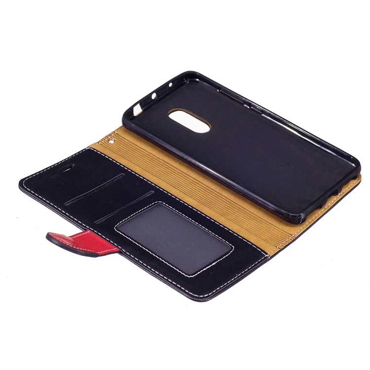Wallet Leather Stand Phone Accessory for Xiaomi Redmi Note 4 with Lanyard - Black-7