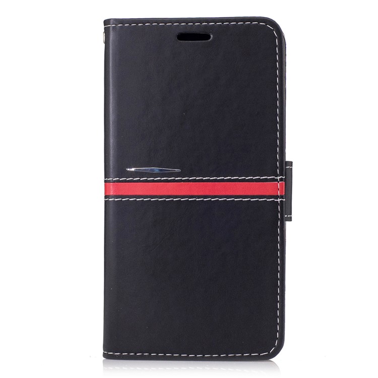 Wallet Leather Stand Phone Case for Xiaomi Redmi Note 3 with Strap - Black-1