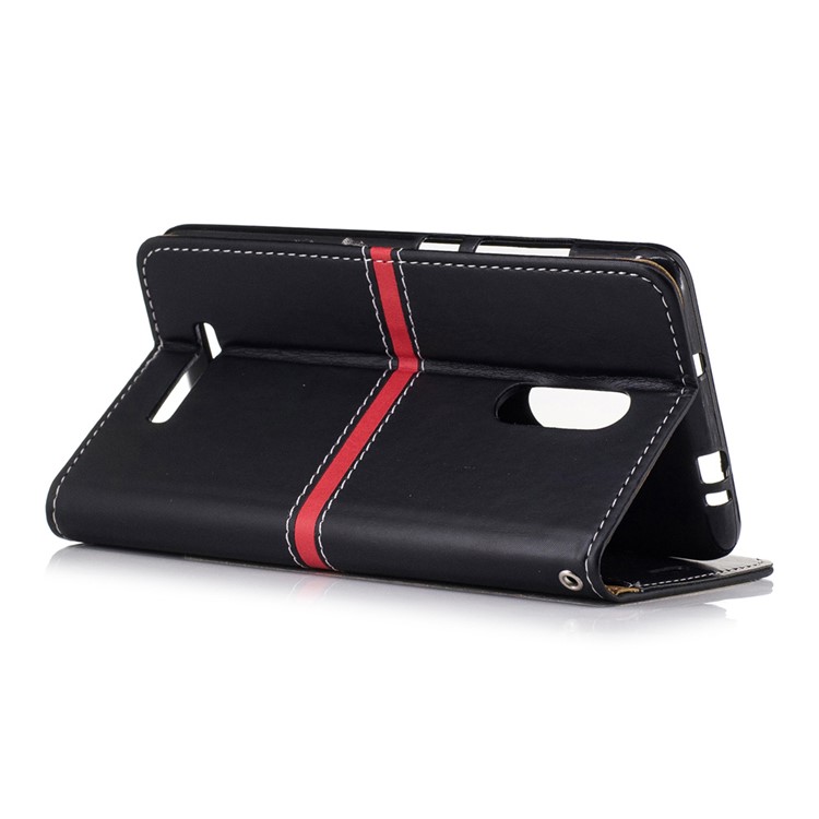 Wallet Leather Stand Phone Case for Xiaomi Redmi Note 3 with Strap - Black-3