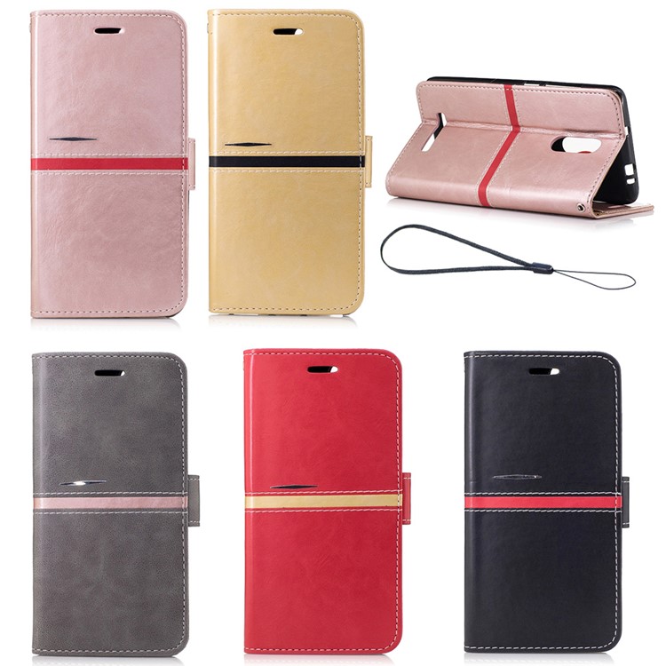 Wallet Leather Stand Phone Case for Xiaomi Redmi Note 3 with Strap - Black-8