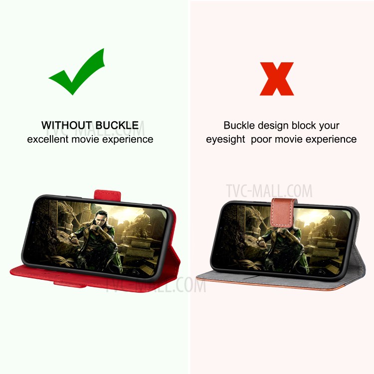 Splicing Matte Leather Case Retro Style Phone Cover with Card Slots for Xiaomi Redmi Note 8 Pro - Red-11