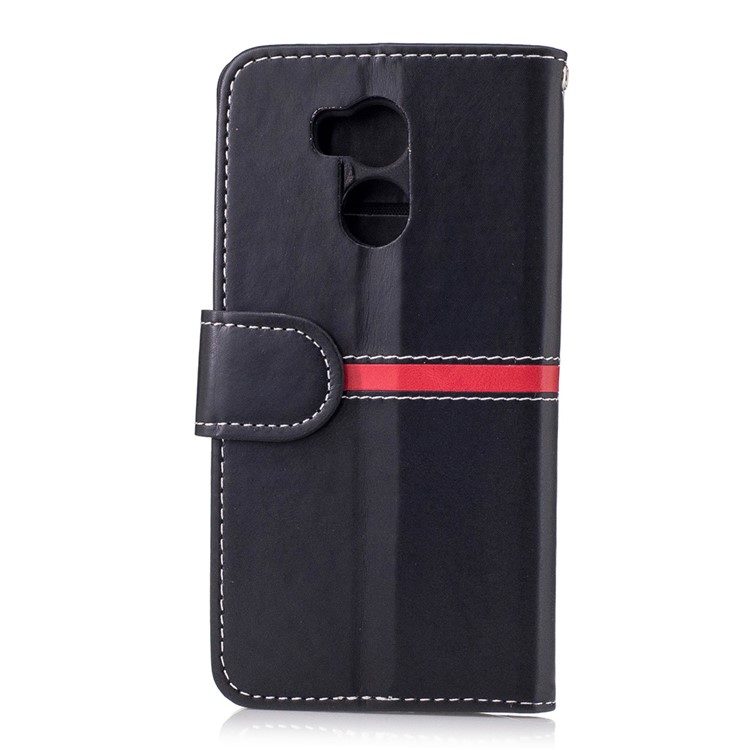 Elegant Style Leather Wallet Phone Case with Stand for Xiaomi Redmi 4 - Black-2