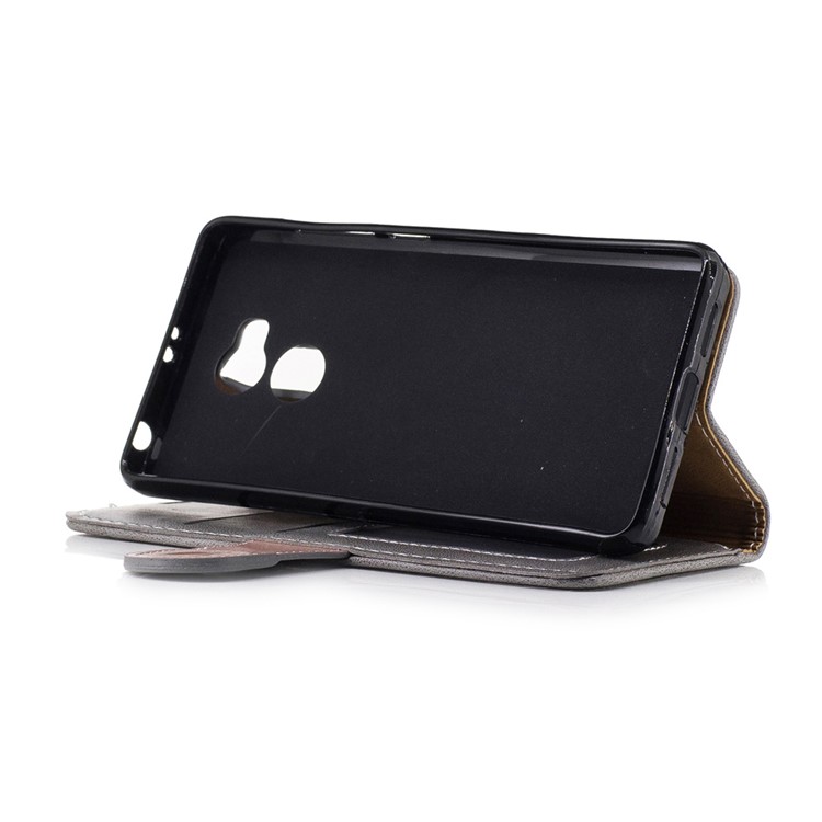 Elegant Style Leather Wallet Phone Case with Stand for Xiaomi Redmi 4 - Black-3