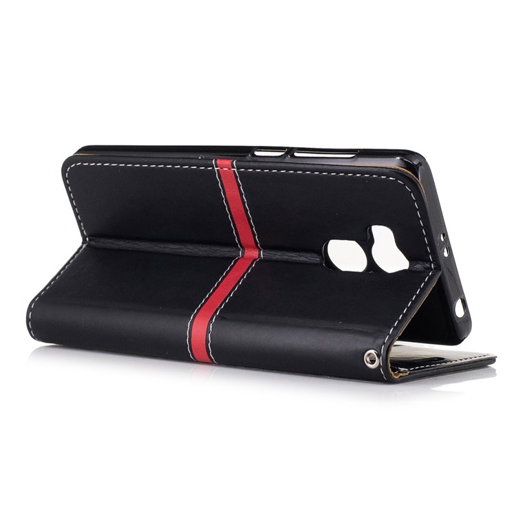 Elegant Style Leather Wallet Phone Case with Stand for Xiaomi Redmi 4 - Black-4