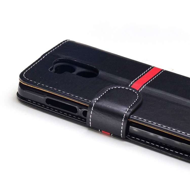 Elegant Style Leather Wallet Phone Case with Stand for Xiaomi Redmi 4 - Black-6