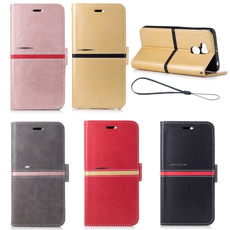 Elegant Style Leather Wallet Phone Case with Stand for Xiaomi Redmi 4 - Black-8