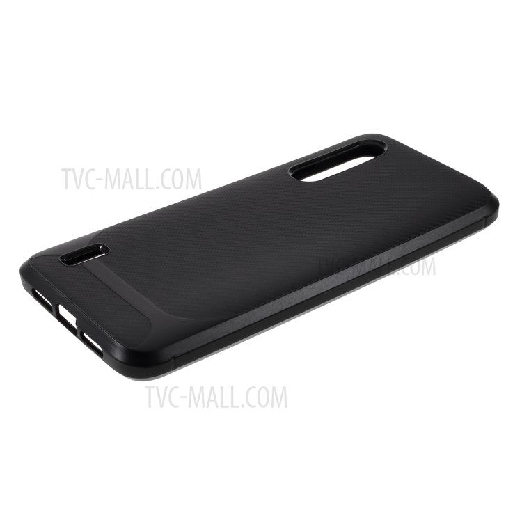 Carbon Fiber TPU Back Case for Xiaomi Mi CC9/Mi CC9 Meitu Edition/Mi 9 Lite - Black-5