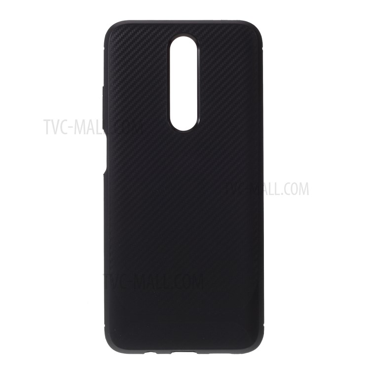 Carbon Fiber Texture TPU Soft Cover for Xiaomi Redmi K30 / Poco X2 - Black-1